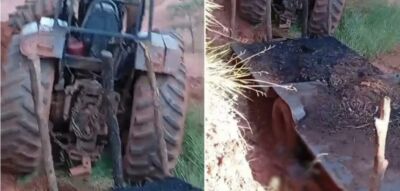 Imagem da notícia Trabalhador morre após trator despencar de ribanceira em Ribas do Rio Pardo